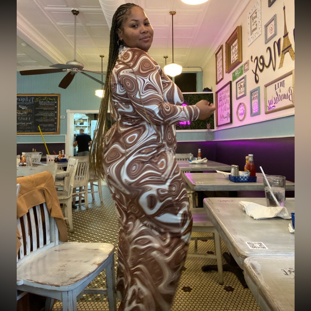 Swirl Pattern Dress